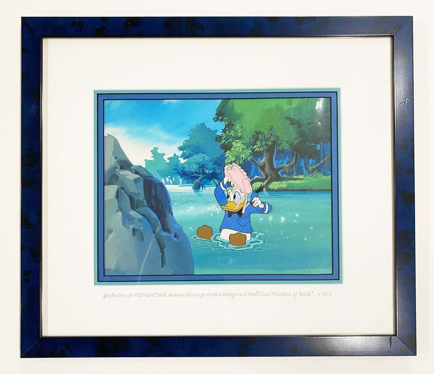 Walt Disney Production Cel featuring Donald Duck from Don's Fountain of Youth (1953)