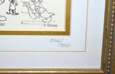 Original Walt Disney Limited Edition Pin Set, Dopey Model Sheets