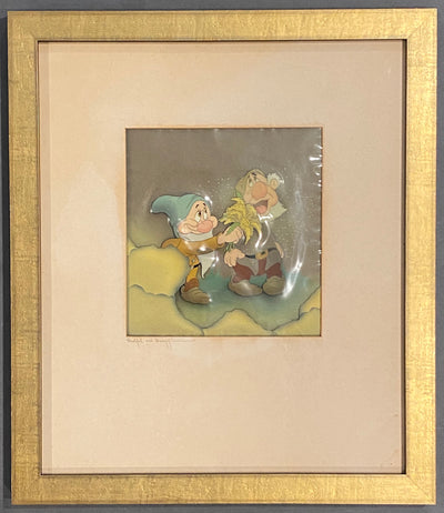 Original Walt Disney Production Cels on Courvoisier Background from Snow White and the Seven Dwarfs