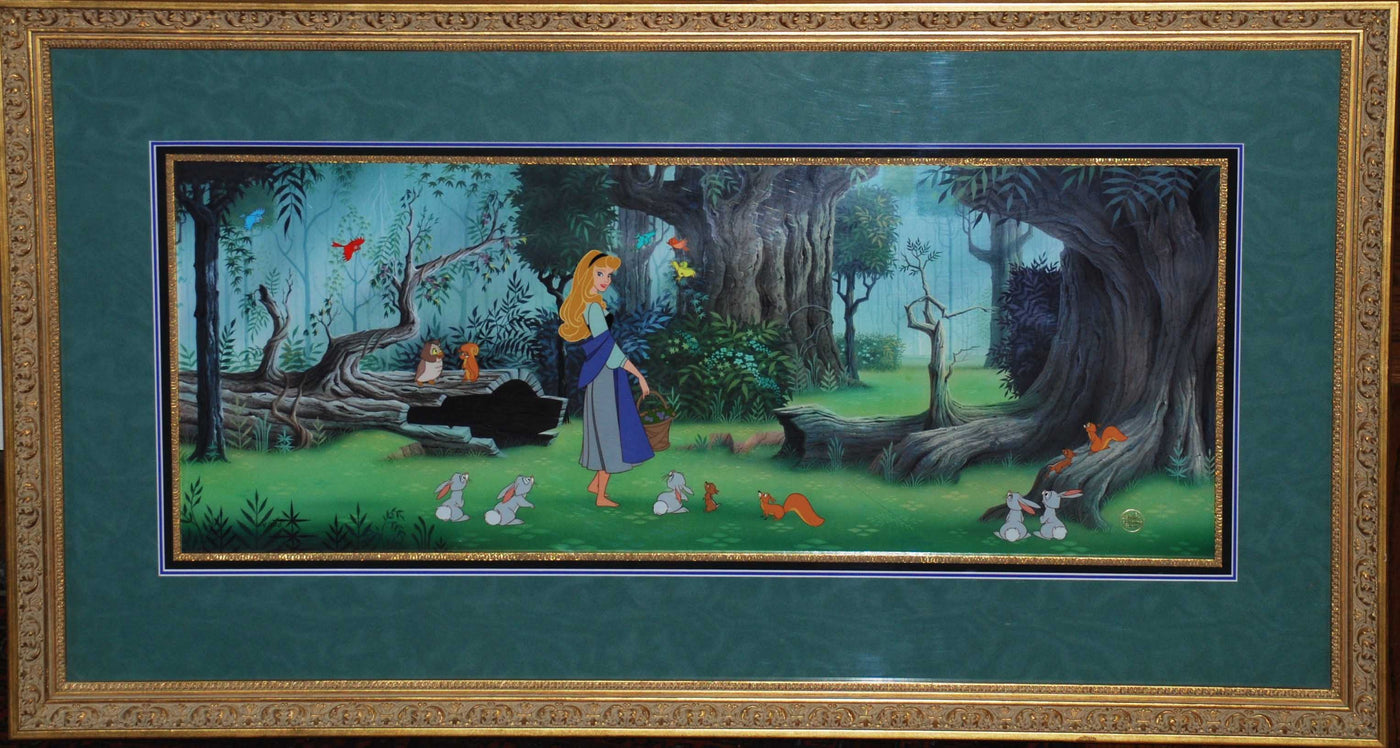 Disney Animation Art Limited Edition "Briar Rose in the Forest with Friends"
