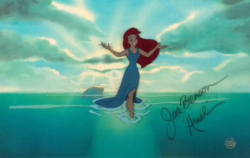 Original Walt Disney Production Cel featuring Ariel signed by Jodi Benson