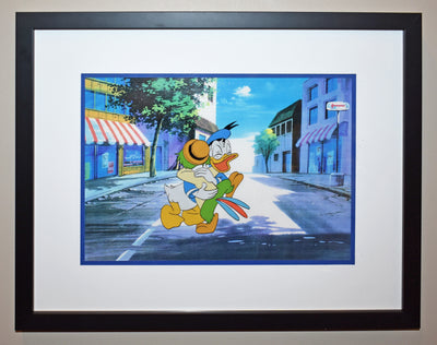 Original Walt Disney Production Cel featuring Donald Duck and Jose
