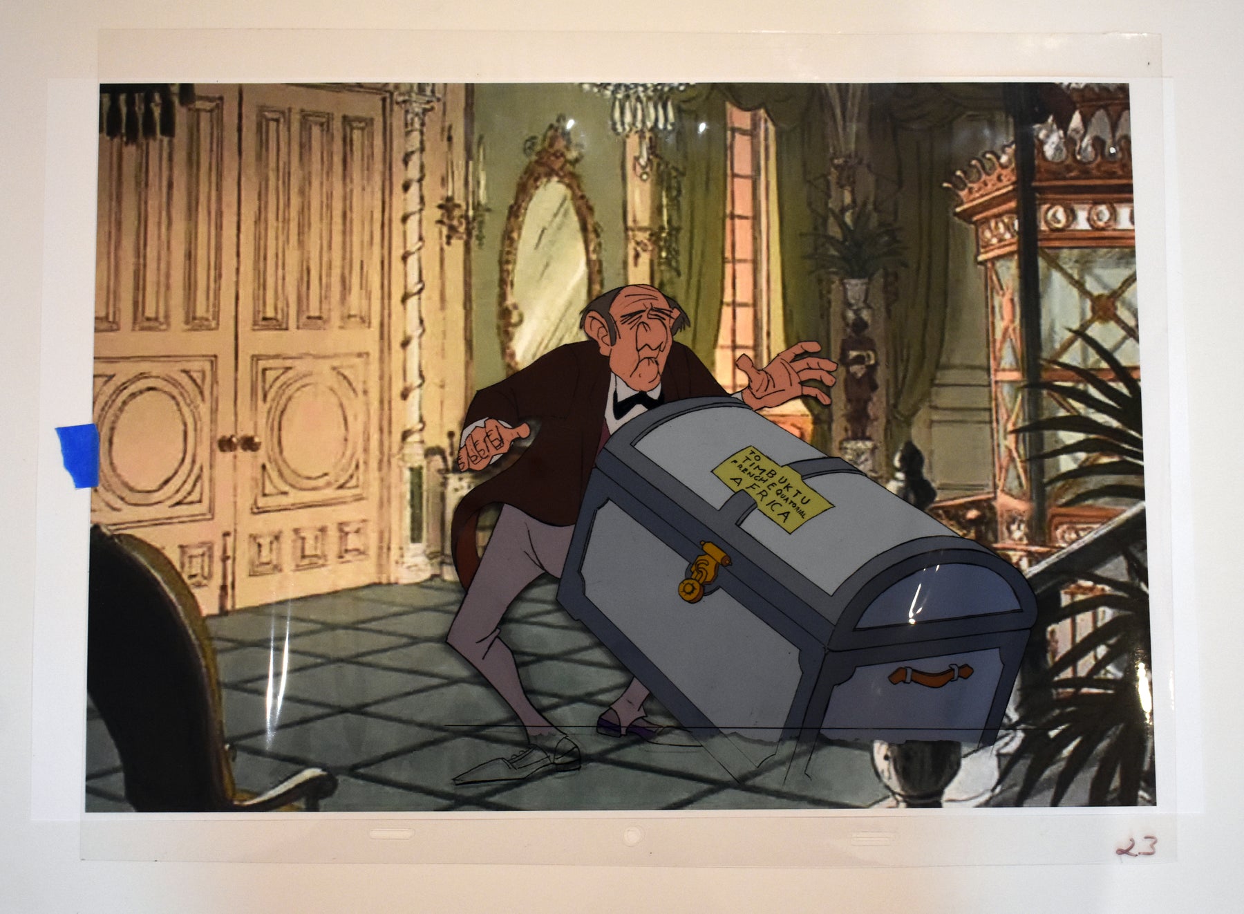 Original Walt Disney Production Cel From The Aristocats Featuring Edgar original-walt-disney-production-cel-from-the-aristocats-featuring-edgar
