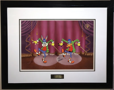 Original Warner Brothers Limited Edition Cel "The Entertainers" Signed by Friz Freleng