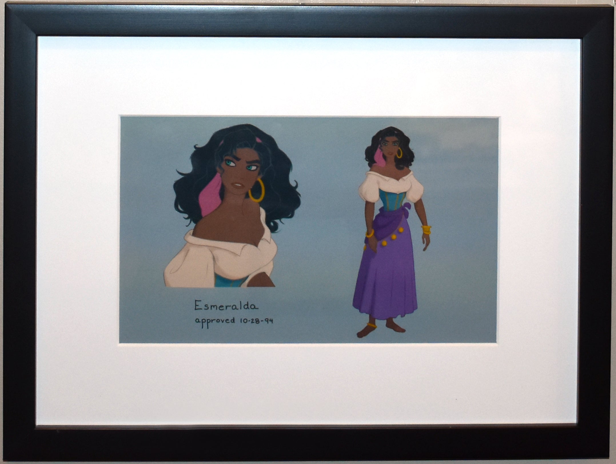Original Walt Disney CAPS color model markups from The Hunchback of No ...
