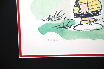 Charles Schulz Signed Lithograph, The Flying Ace