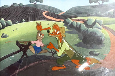 Original Walt Disney Production Cel from Song of the South featuring Br'er Fox and Br'er Rabbit