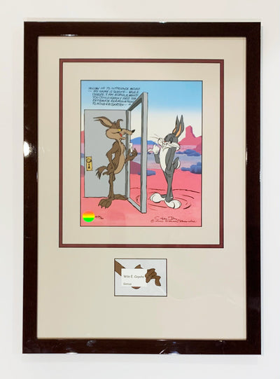 Warner Brothers Limited Edition Cel "Wile E Coyote: Genius"