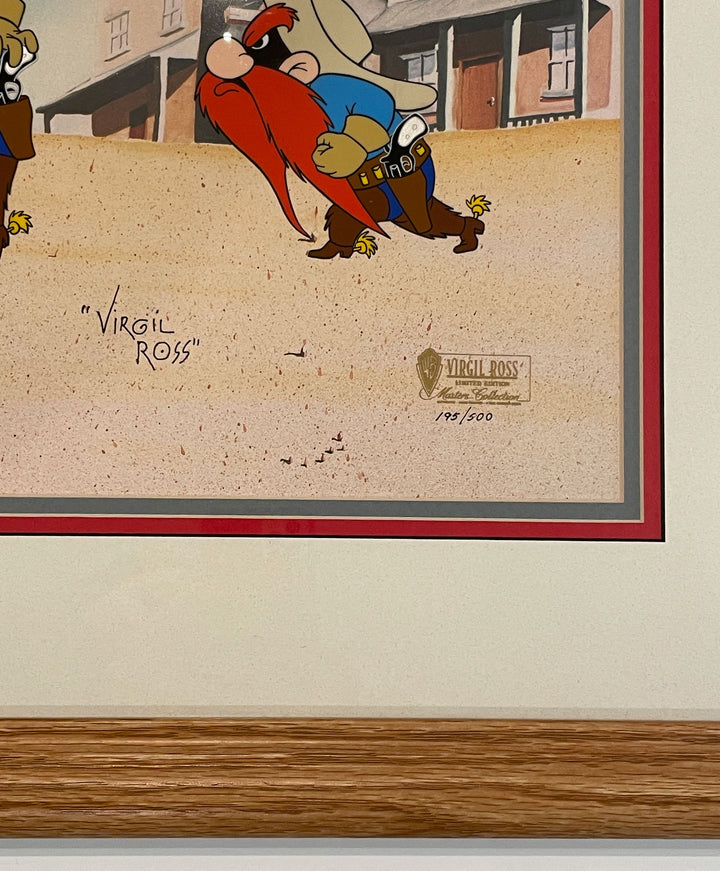 AMERICAN TRANSFERS カウガール 40s ビンテージ転写紙 Warner Brothers Limited Edition Cel, Gunslingers, featuring Bugs