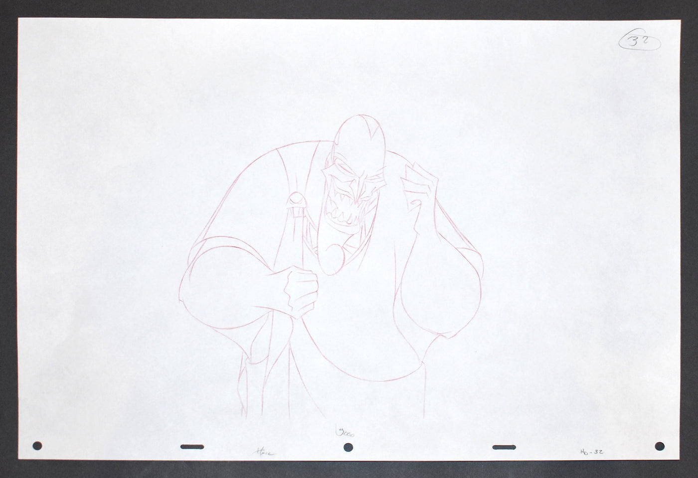 Original Walt Disney Production Drawing from Hercules featuring Hades