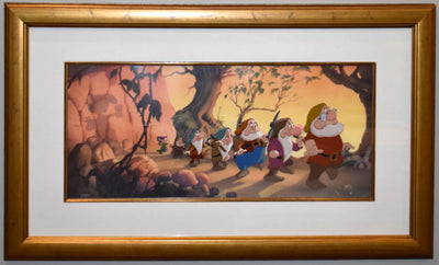 Walt Disney Snow White and the Seven Dwarfs Animation Limited Edition Cel, Heigh Ho