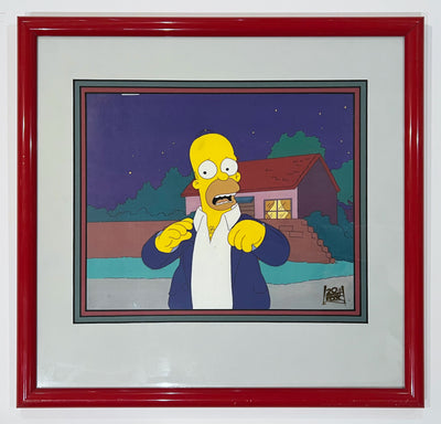 Original Production Cel from The Simpsons featuring Homer