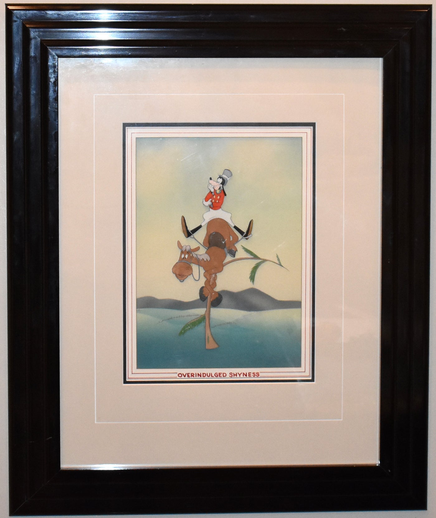 Original Walt Disney Production Cel Featuring Goofy from How to Ride a Horse (1941)
