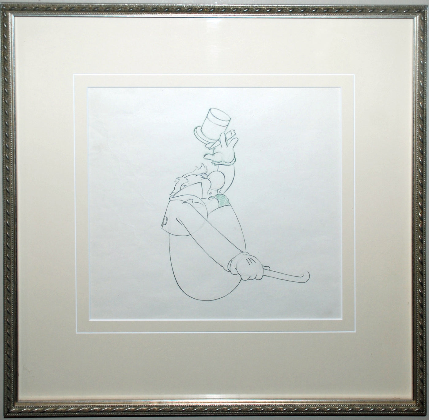 Original Walt Disney Production Drawing from Mother Goose Goes Hollywood featuring W.C. Fields as Humpty Dumpty