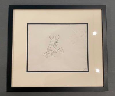 Original Walt Disney Production Drawing from Brave Little Tailor (1938) featuring Mickey Mouse