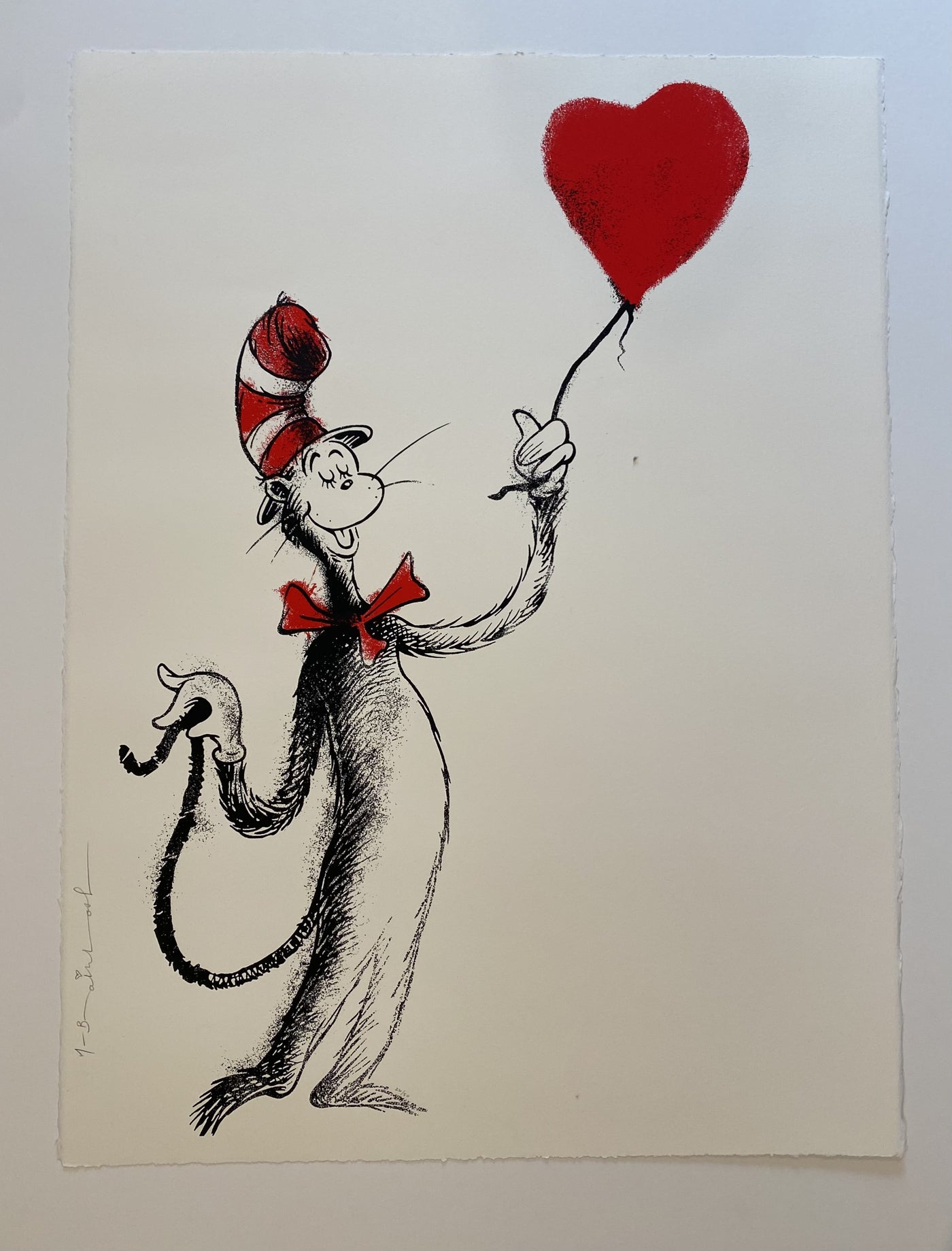 Mr. Brainwash The Cat in The Heart (Balloon)