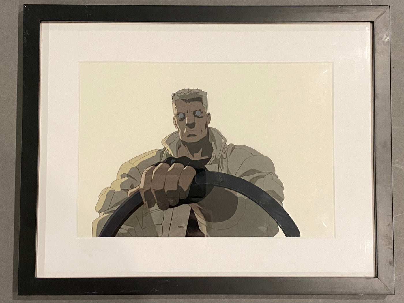 Original Masamune Shirow Production I.G. Production Cel of Batou Buttetsu from Ghost in the Shell (1995)