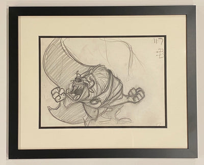 Original Walt Disney Production Drawing from Beauty and the Beast