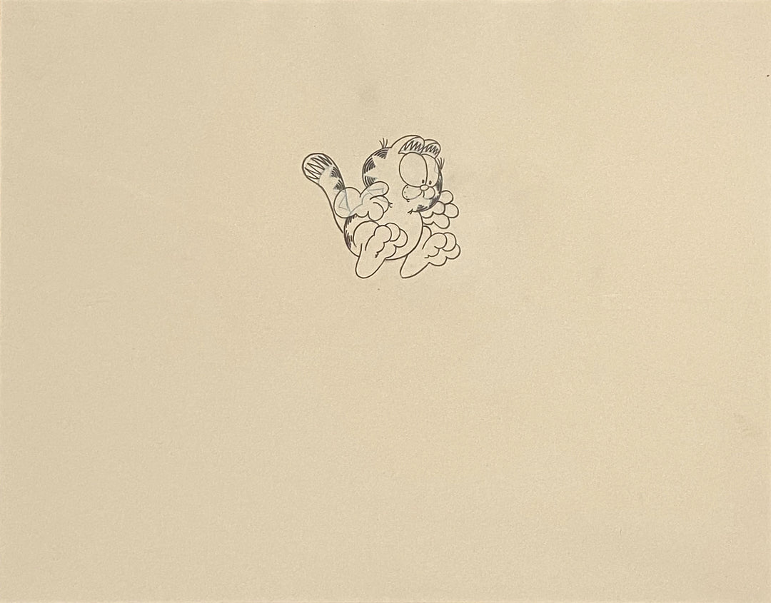 Paws INC Garfield Production Cel with Matching Production Drawing