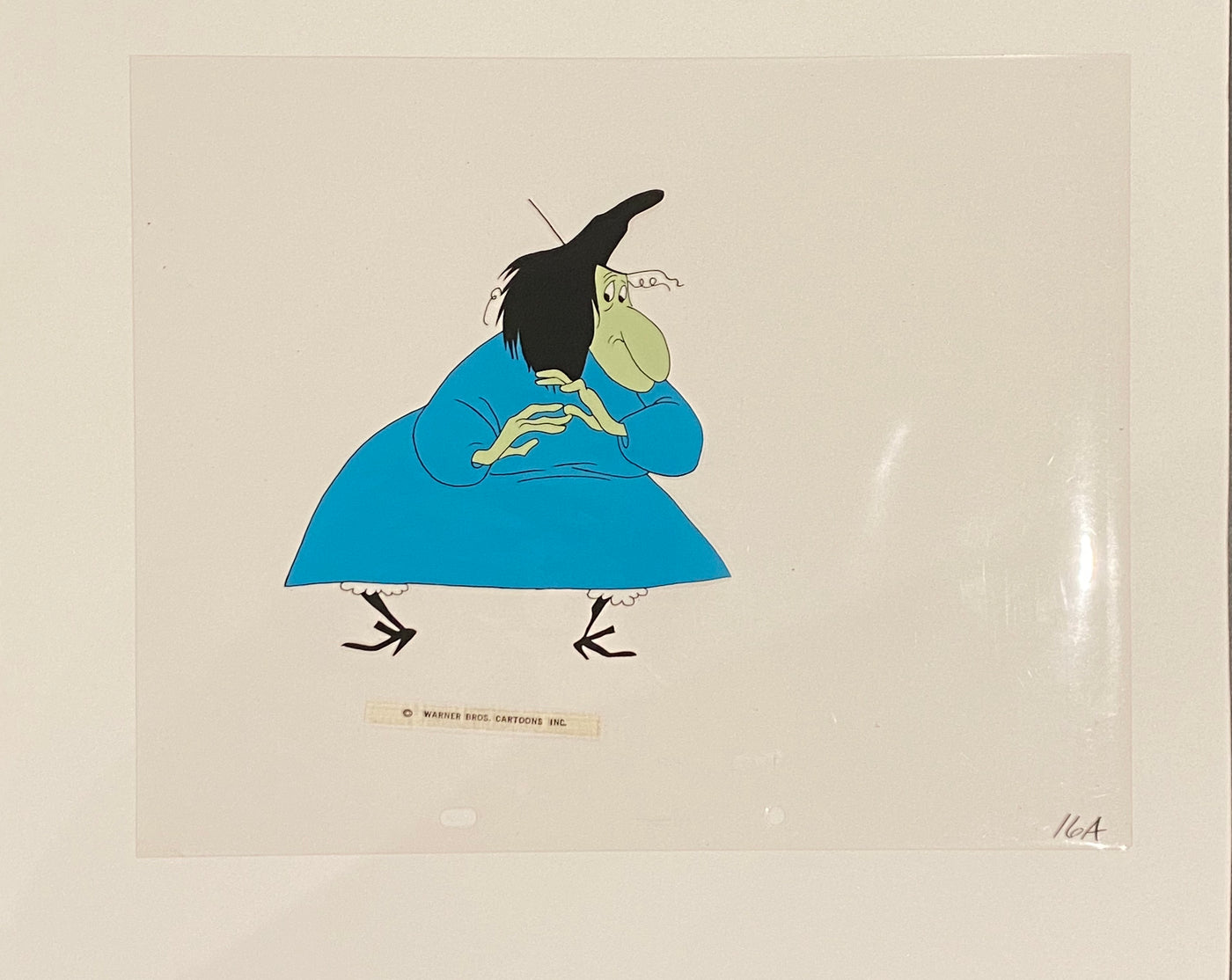 Original Warner Brothers Production Cel of Witch Hazel from Bewitched Bunny (1954)