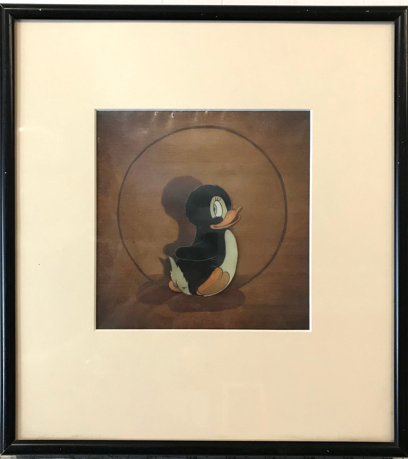 Original Walt Disney Production Cel on Courvoisier background of Tootsie from Donald's Penguin