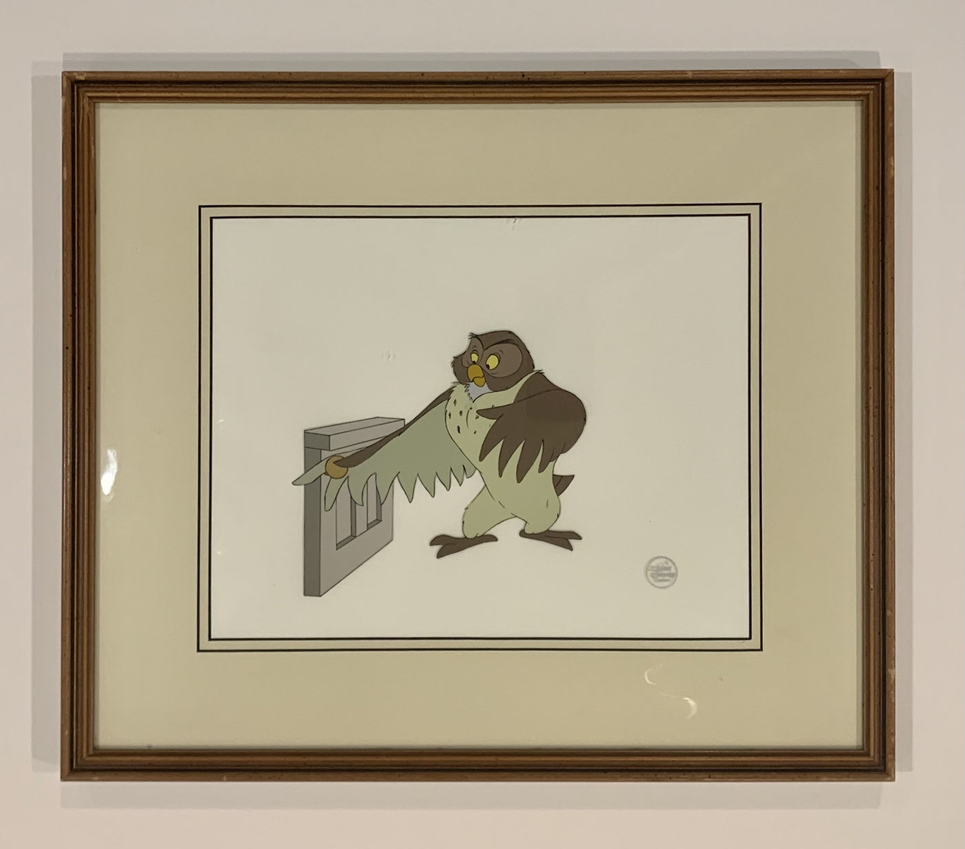 Original Walt Disney Production Cel of Owl from The New Adventures of Winnie the Pooh