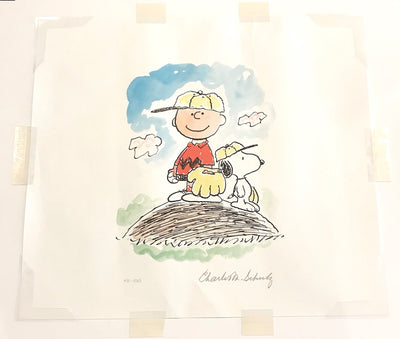 Peanuts Animation Art Limited Edition Lithograph Play Ball