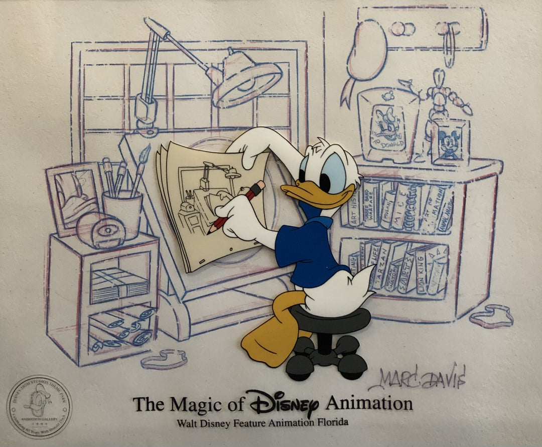 Walt Disney Sericel The Magic of Disney Animation Donald at the