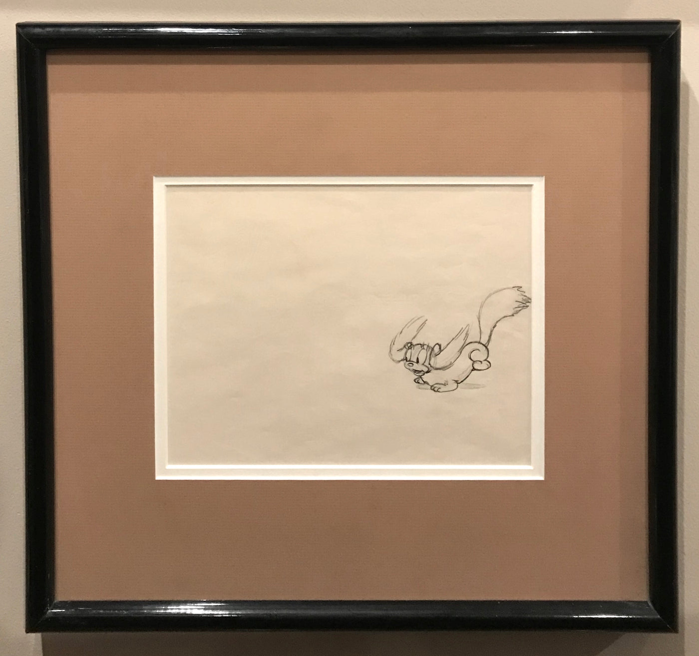 Original Walt Disney Production Drawing of Fifi from Society Dog Show