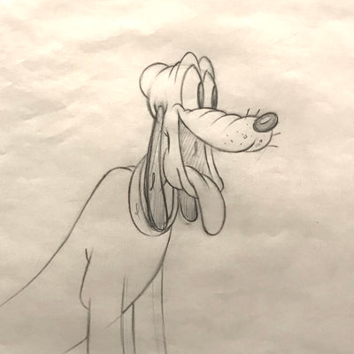 Original Walt Disney Production Drawing of Pluto