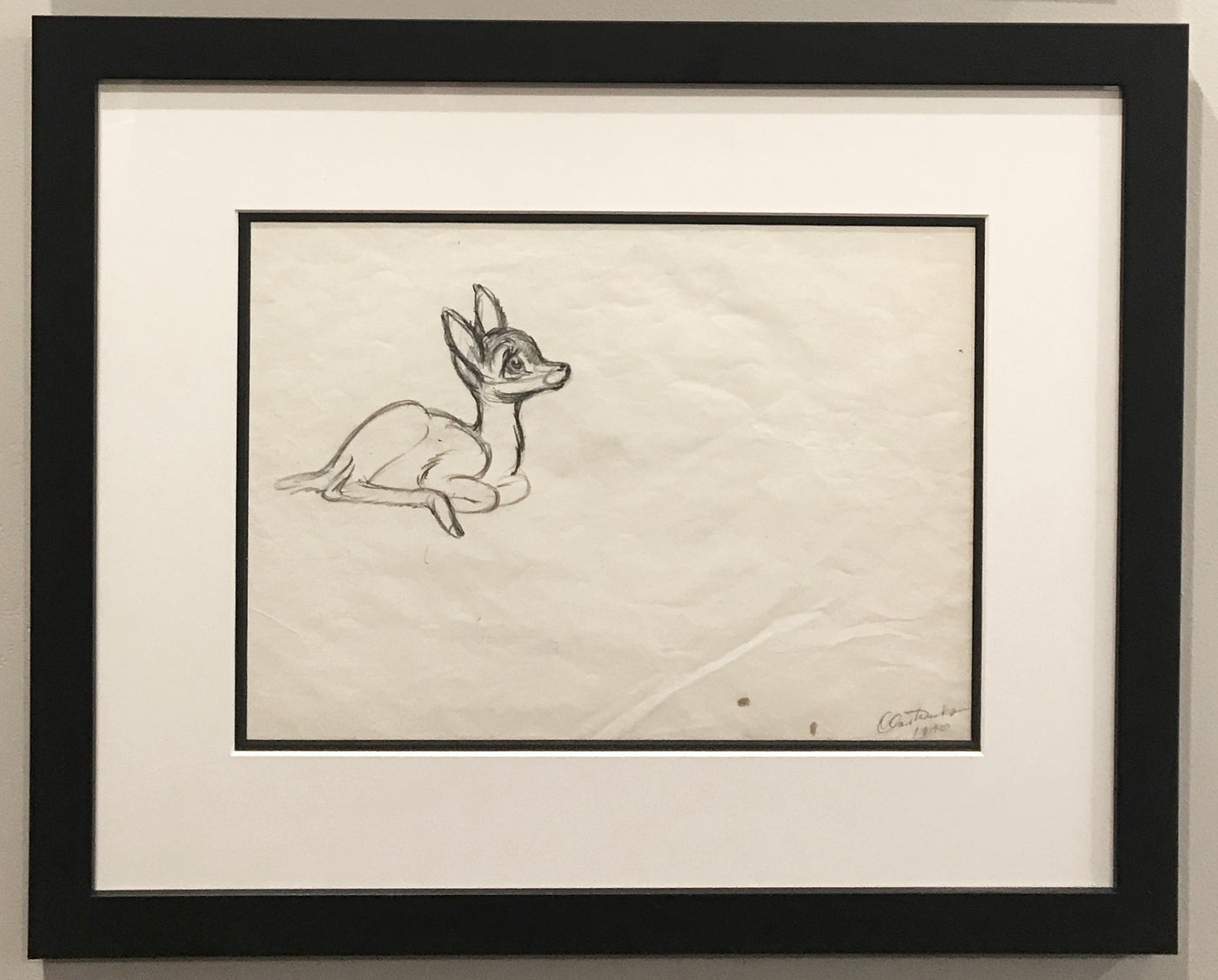 Original Walt Disney Production Drawing from Bambi