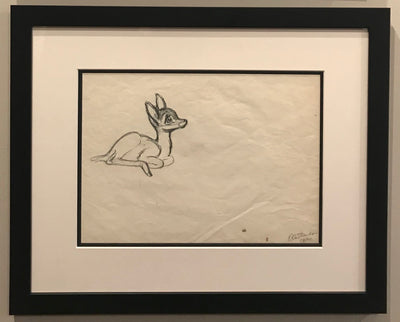 Original Walt Disney Production Drawing from Bambi