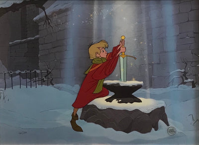 Original Walt Disney Sword in the Stone Limited Edition Cel, Excalibur