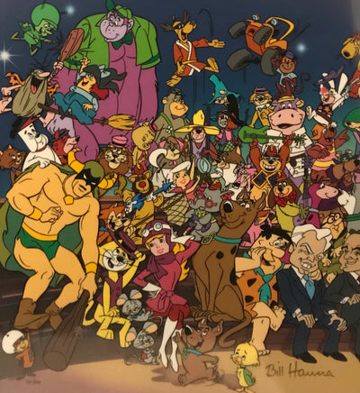 Original Hanna Barbera Flintstones Limited Edition Cel, All Together Now