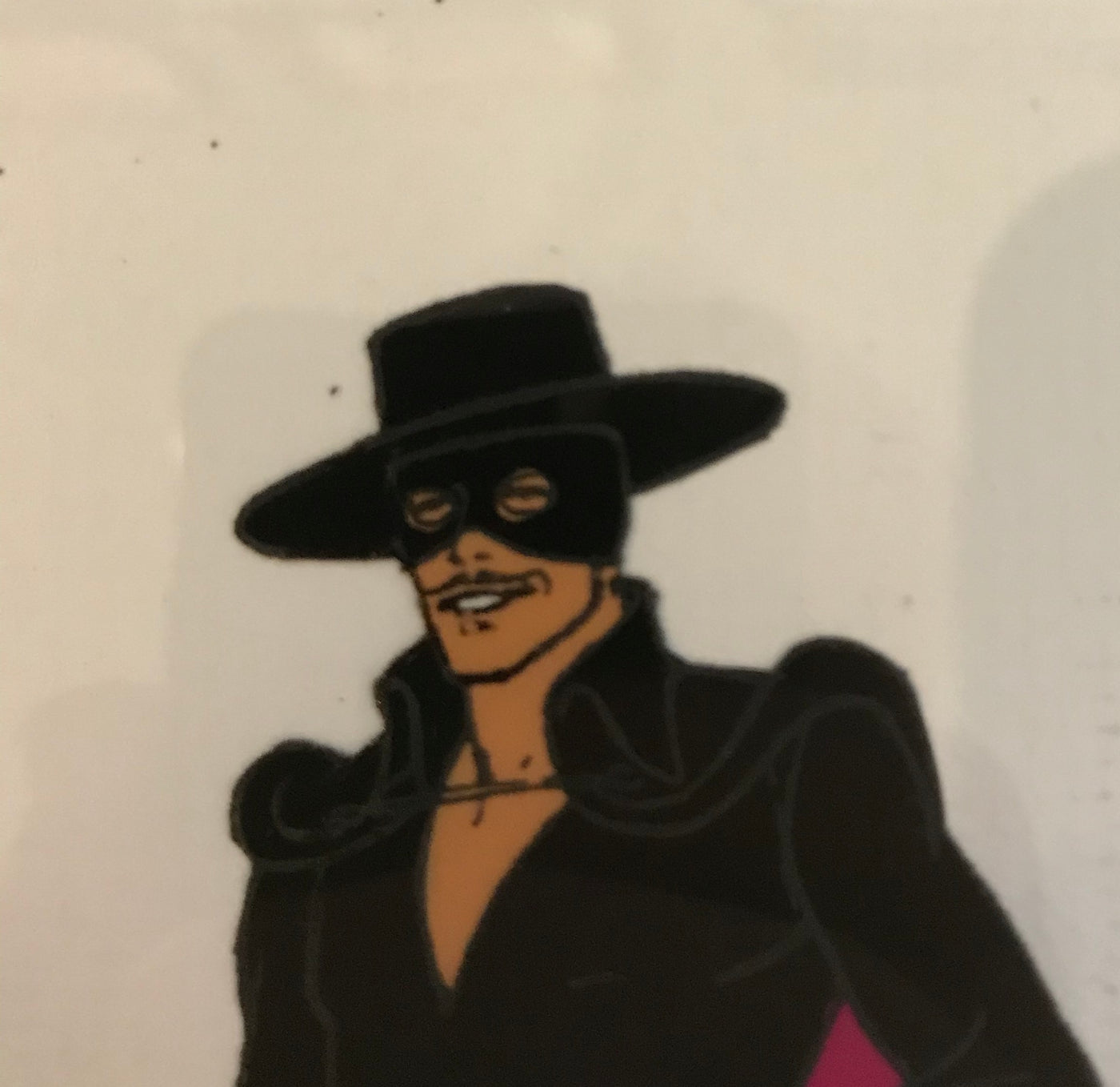 Filmation Model Cel from The New Adventures of Zorro featuring Zorro, Miguel, and Tempest