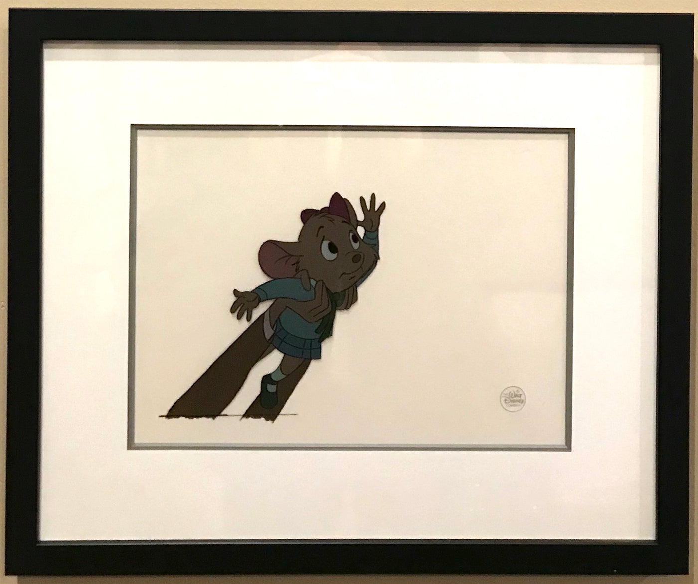 Original Walt Disney Production Cel from The Great Mouse Detective featuring Olivia Flaversham