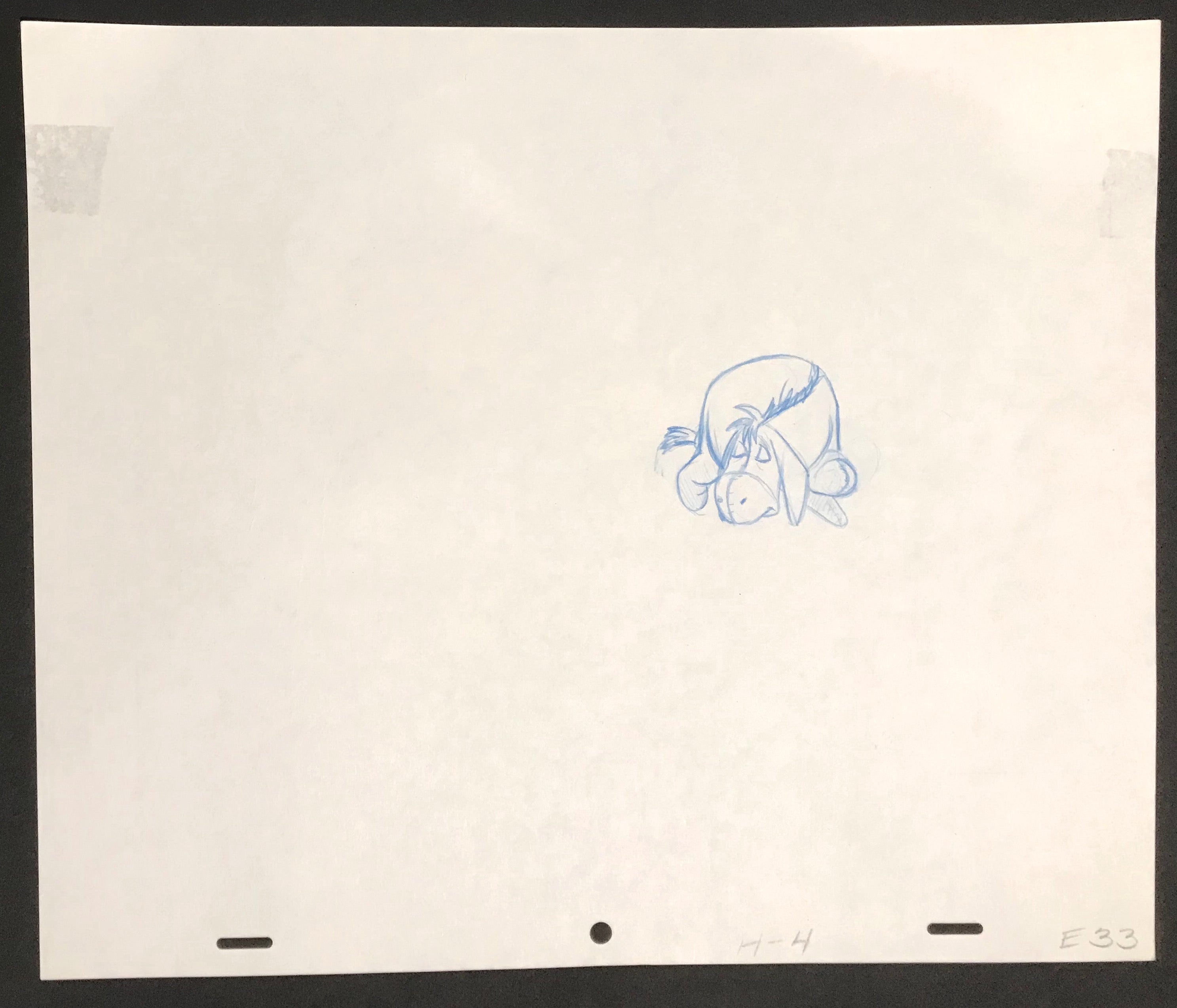 Original Walt Disney Production Drawing featuring Eeyore (1980s ...