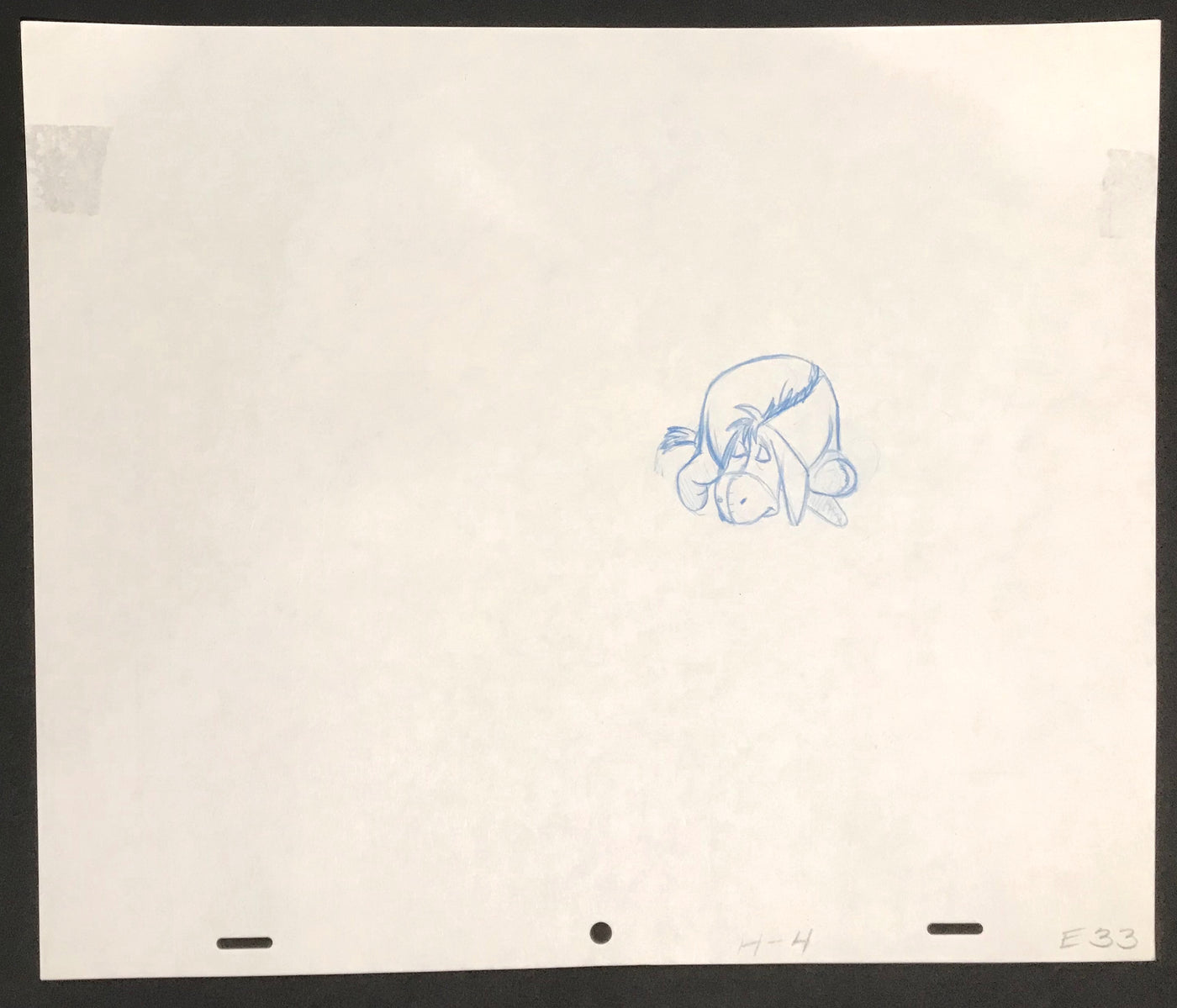 Original Walt Disney Production Drawing featuring Eeyore