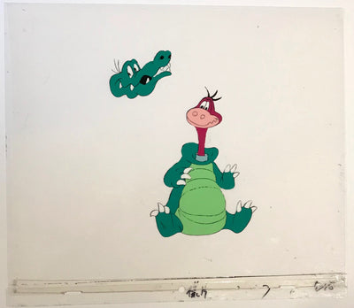 Hanna Barbera Production Cel from The Flintstones featuring Dino