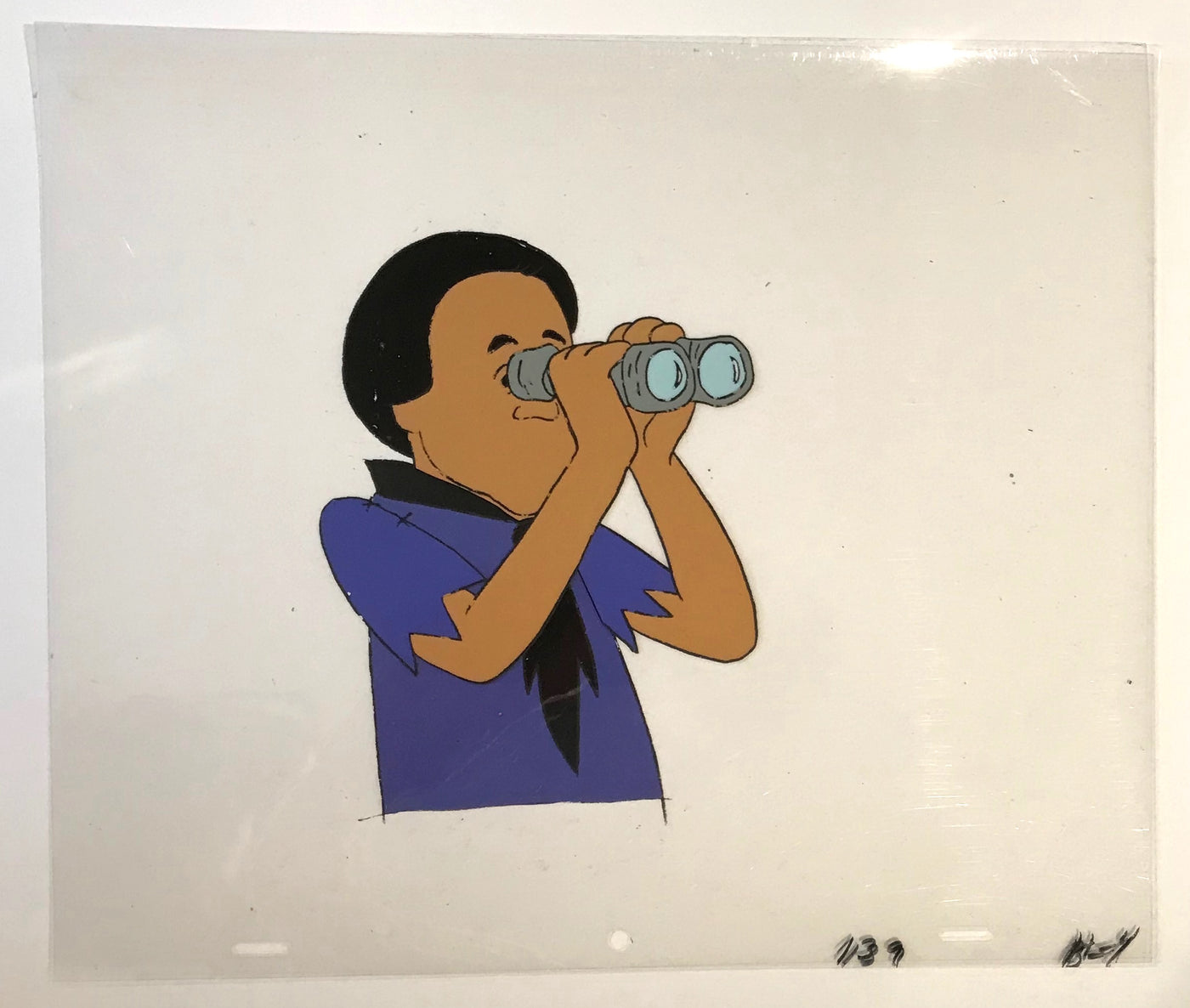 Hanna Barbera Production Cel and Drawing featuring Bryant Gumbel
