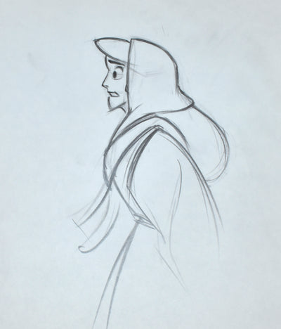 Original Walt Disney Production Drawing from Aladdin Featuring Jasmine