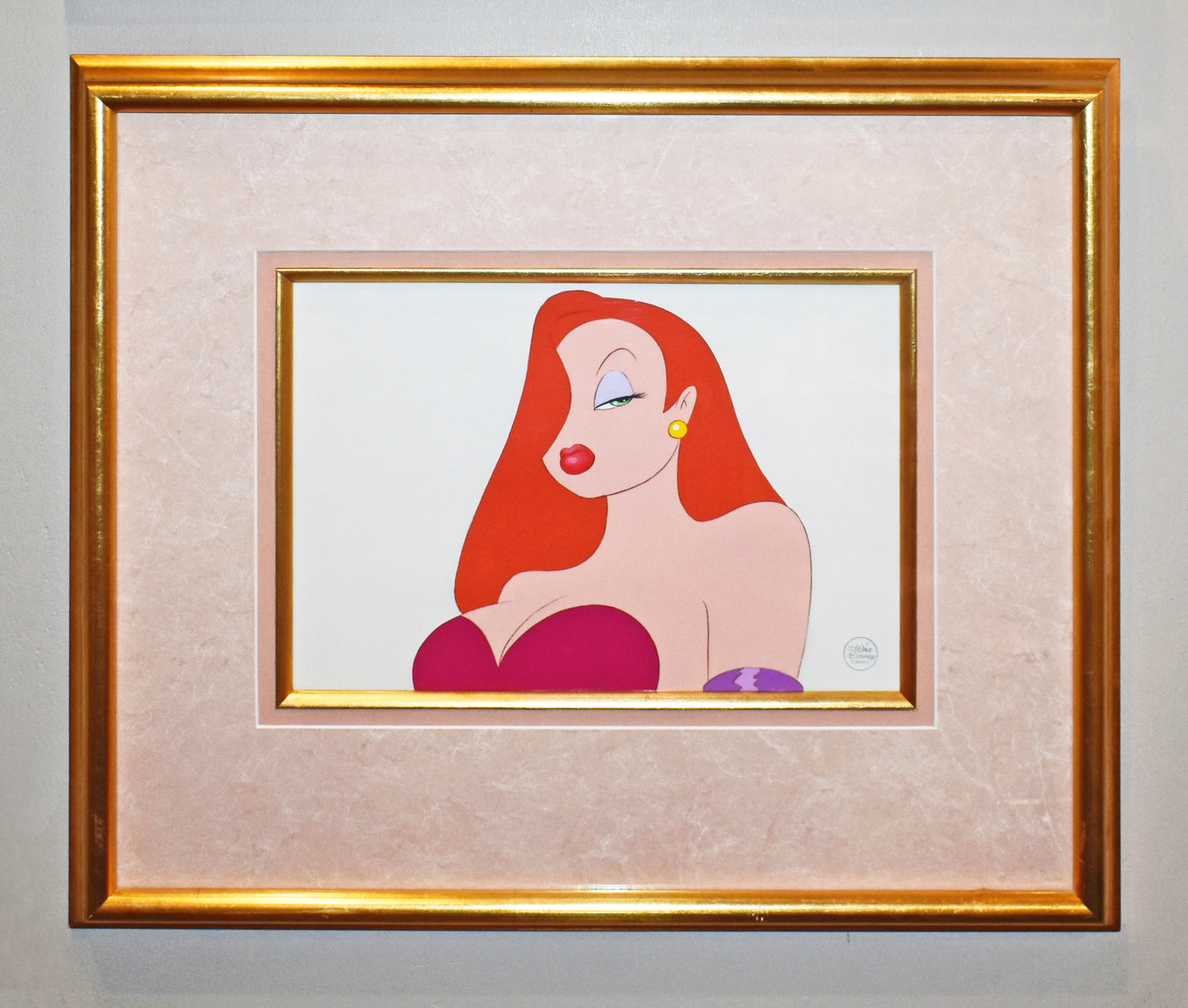 Jessica Rabbit Original Design Original Walt Disney Production Cel from Who Framed Roger Rabbit ...