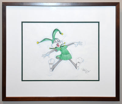 Warner Brothers Virgil Ross Animation Drawing of Bugs Bunny