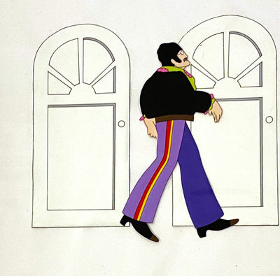 Original Beatles Production Cels From Yellow Submarine featuring John