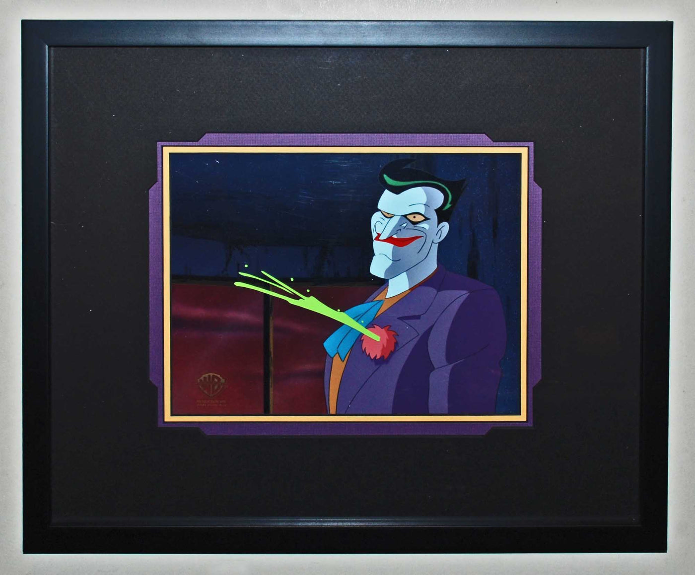 Original WB Production Cel from Batman: The Feature "Mask of the Phantasm" featuring the Joker