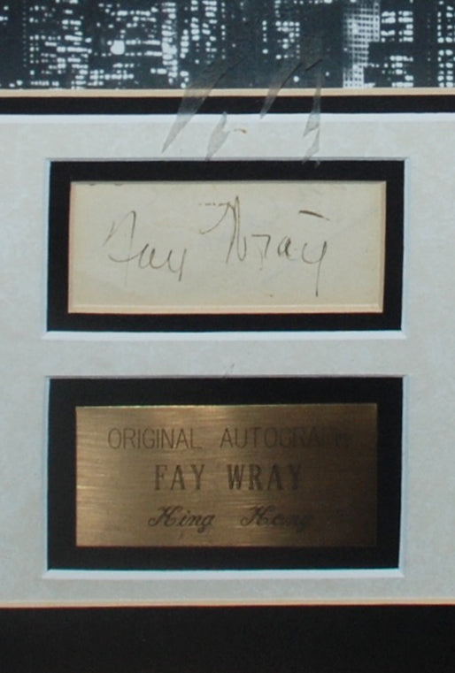 King Kong print with Signature of Fay Wray