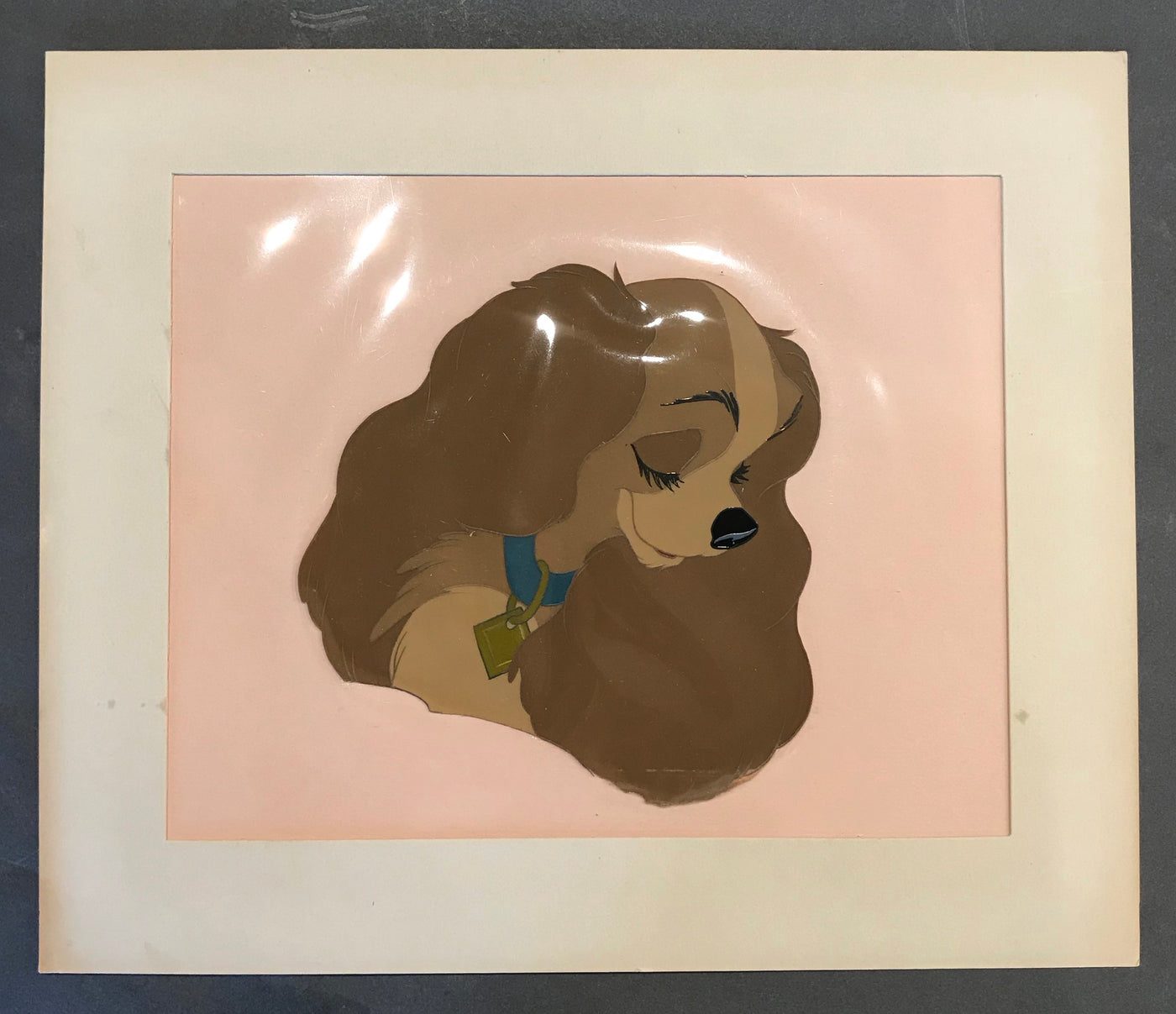 Original Walt Disney Production Cel from Lady and the Tramp featuring Lady
