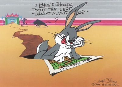Warner Brothers Limited Edition Cel, Left At Albuquerque