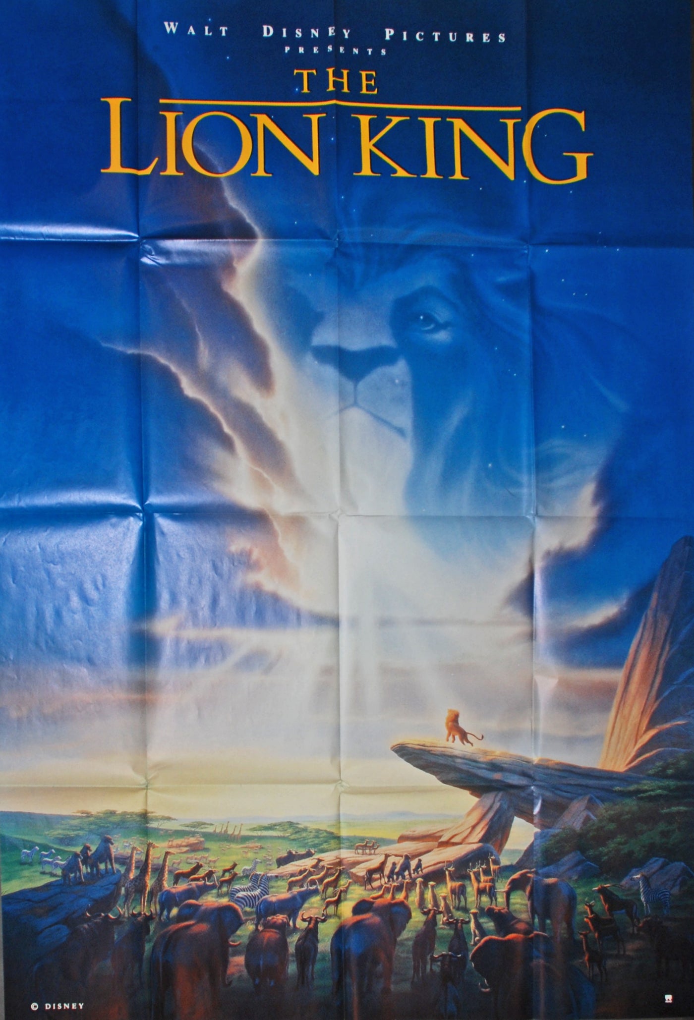 Disney Animation Large One-Sheet Movie Poster from The Lion King