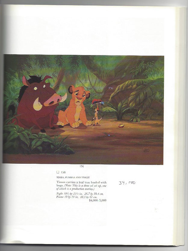 Original Walt Disney Three Cel Set-up from The Lion King